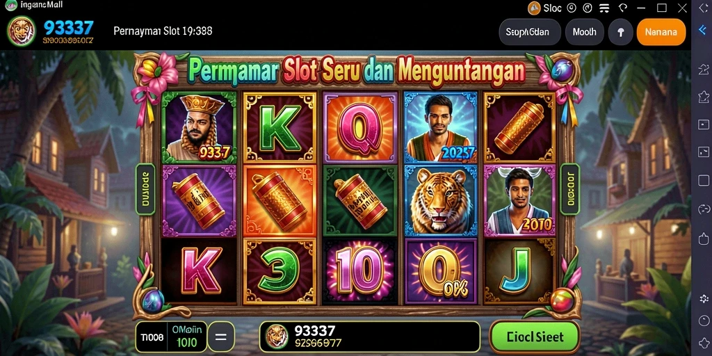 Tampilan gameplay menarik dari 93337 dengan tema slot yang beragam.