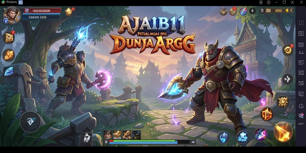 Screenshot utama AJAIB11 menampilkan aksi pertarungan seru dalam gameplay ARPG.