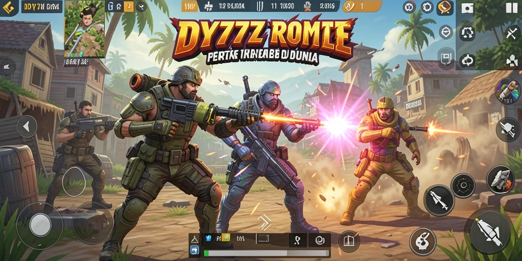 Tampilan gameplay seru dalam DY777 saat berstrategi melawan pemain lain.