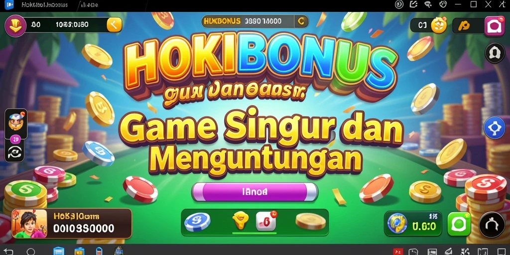 Tampilan screenshot utama HOKIBONUS menampilkan keseruan bermain Bingo.