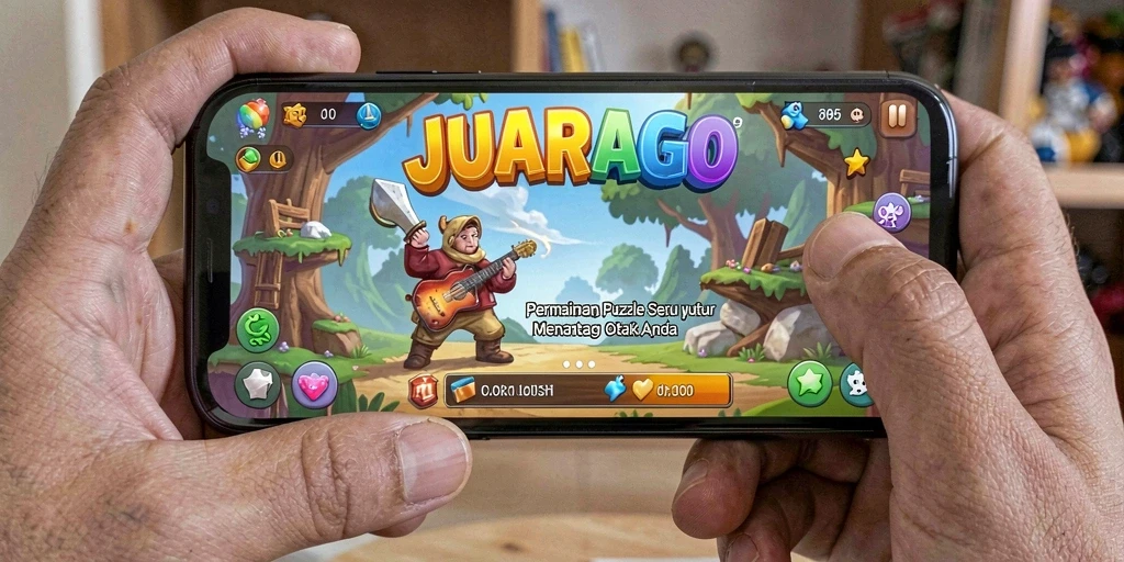 Screenshot gameplay JUARAGO menampilkan puzzle yang menarik dan tantangan seru.