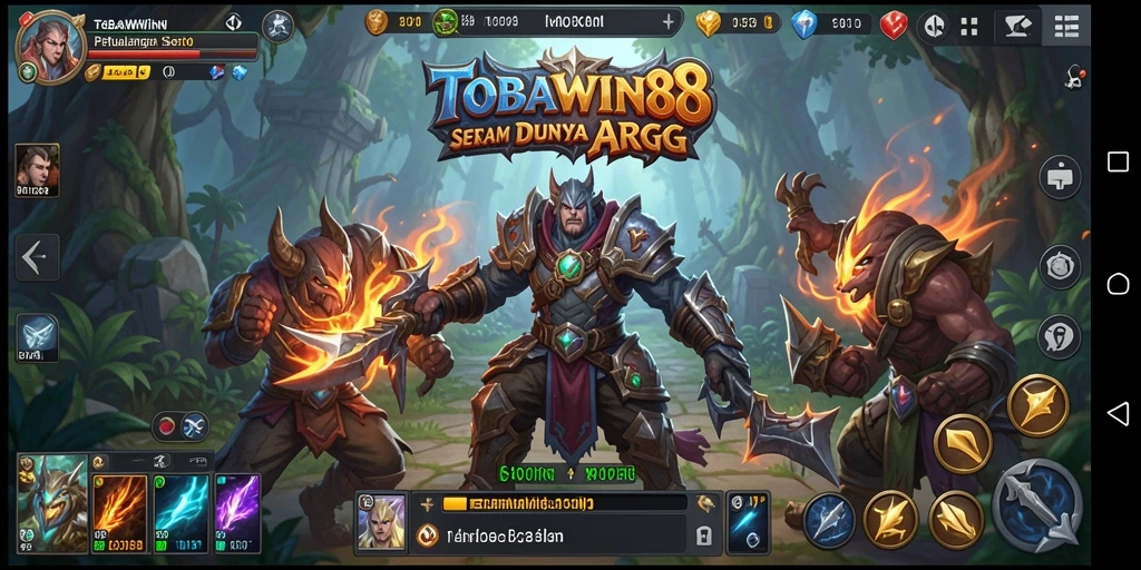 Tampilan gameplay TOBAWIN88 yang mendebarkan dan penuh aksi.