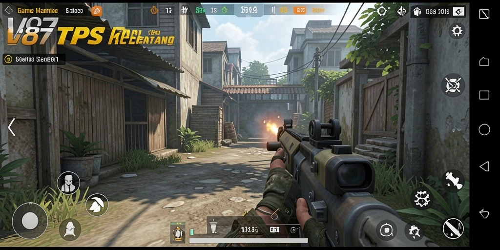 Screenshot menunjukkan gameplay TPS dengan aksi menegangkan.