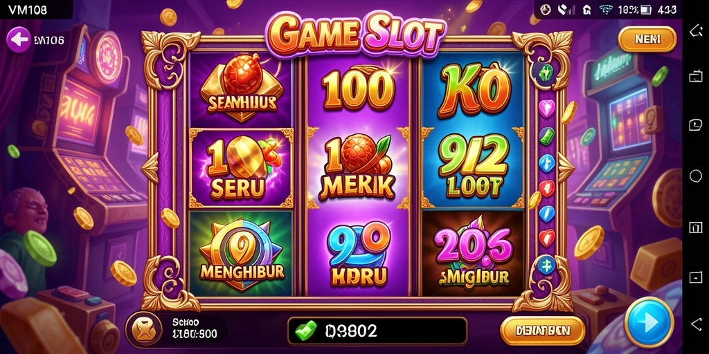 Tampilan gameplay VM108 yang menarik dan penuh warna.