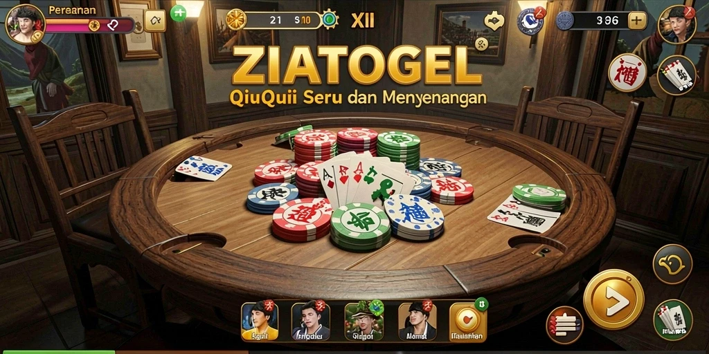 Tampilan gameplay QiuQiu yang seru di ZIATOGEL.